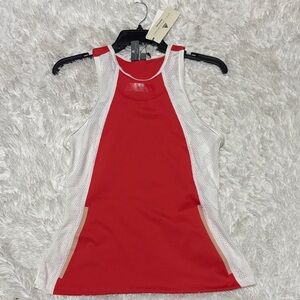 💘 Stella McCartney Adidas Red and White Tank Top